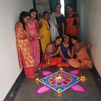 Rangoli competition at Raunak Dwarka Academy